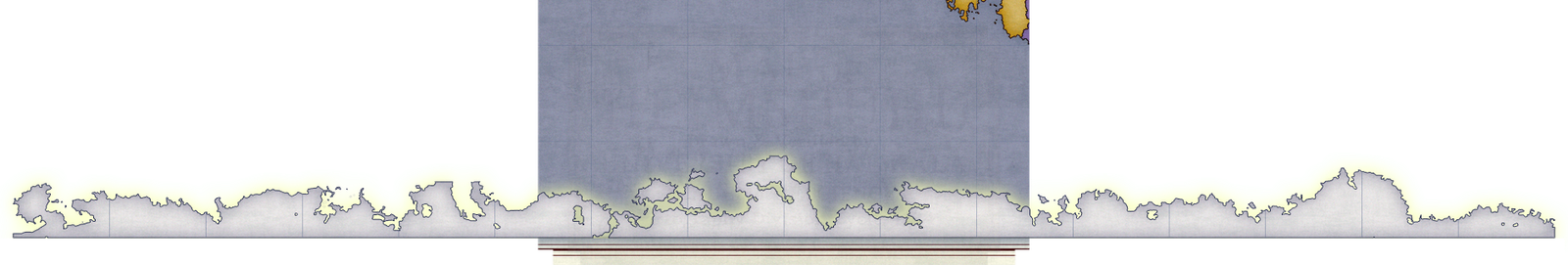 Overlay image of Koldsted, a large horizontal region along the southern edge of the Heimshuhl map. The overlay spans nearly the full width of the map and is displayed with a solid fill and a fantasy-style label at the center. The region includes no visual landmarks and functions as a selectable area.