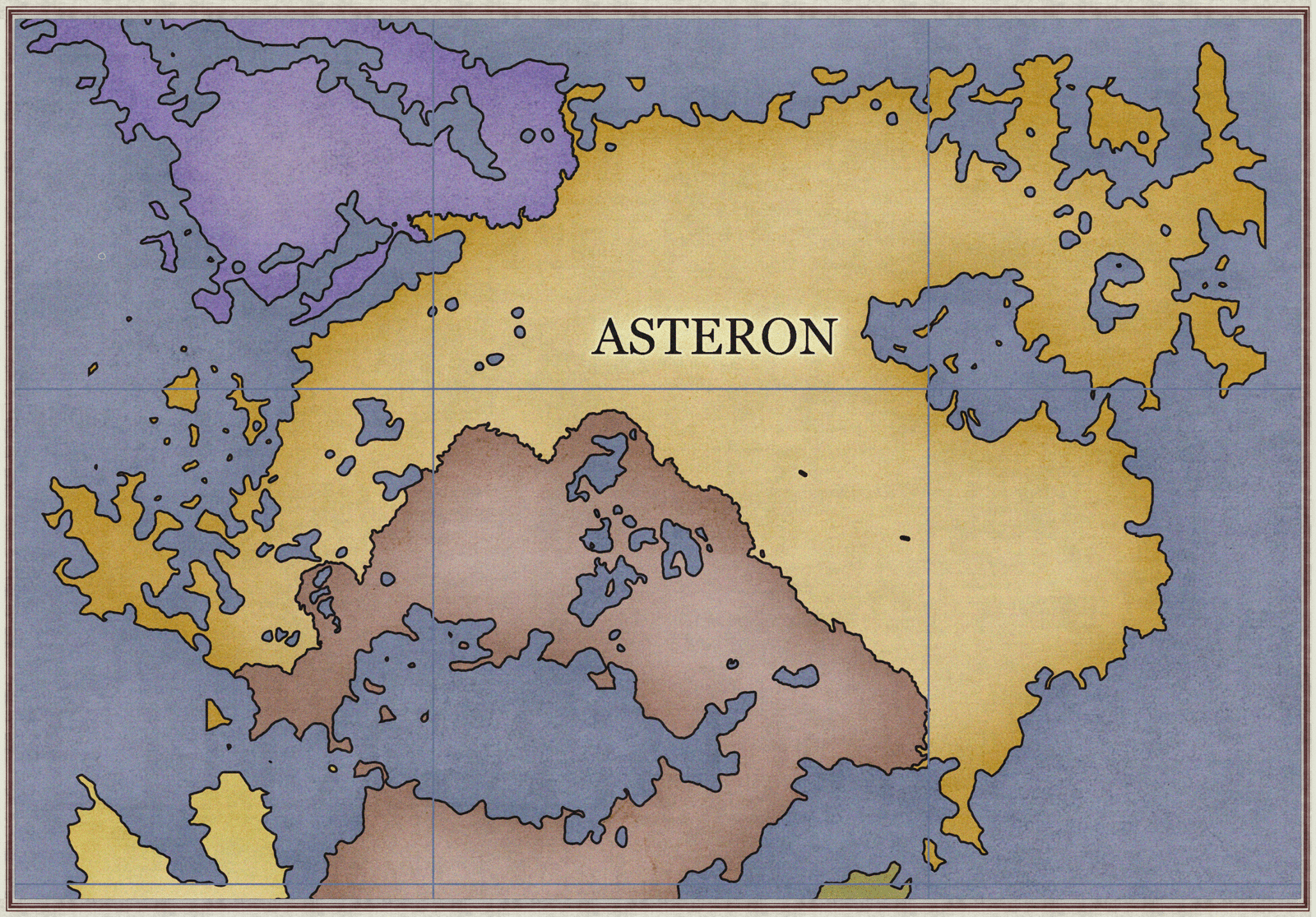 Fantasy map of Asteron